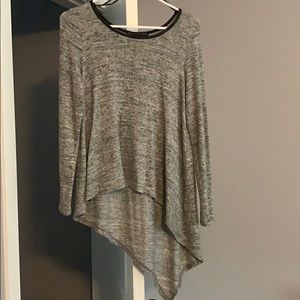 Gray long sleeve sweater